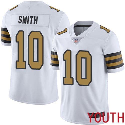 New Orleans Saints Limited White Youth Tre Quan Smith Jersey NFL Football 10 Rush Vapor Untouchable Jersey